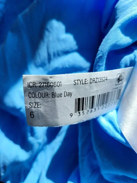 Ever New Melbourne 100% Linen Light Blue Dress Size 2 US - Picture 8 of 12